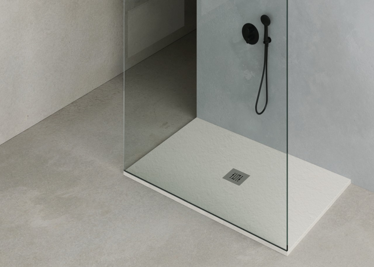 Fiora Duschwanne Essential, Struktur Pizarra, 1200X800 SSEP12080