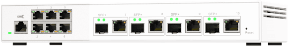 QNAP QSW-M2106-4C - Switch - Administrerad - 6 x 2.5GBase-T + 4