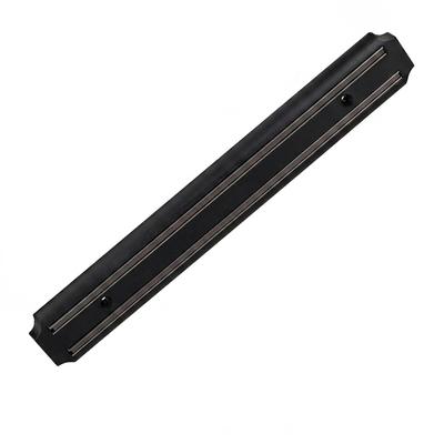 Relaxdays Magnetleiste Wand, Gerätehalter, magnetische Küchenleiste, Messer & Werkzeug, Kunststoff, 33 cm breit, schwarz