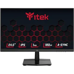 Itek Ecran 25" GGF Full HD (Noir) 180Hz (1920 x 1080 Pixel, 24.50"), Monitor, Schwarz