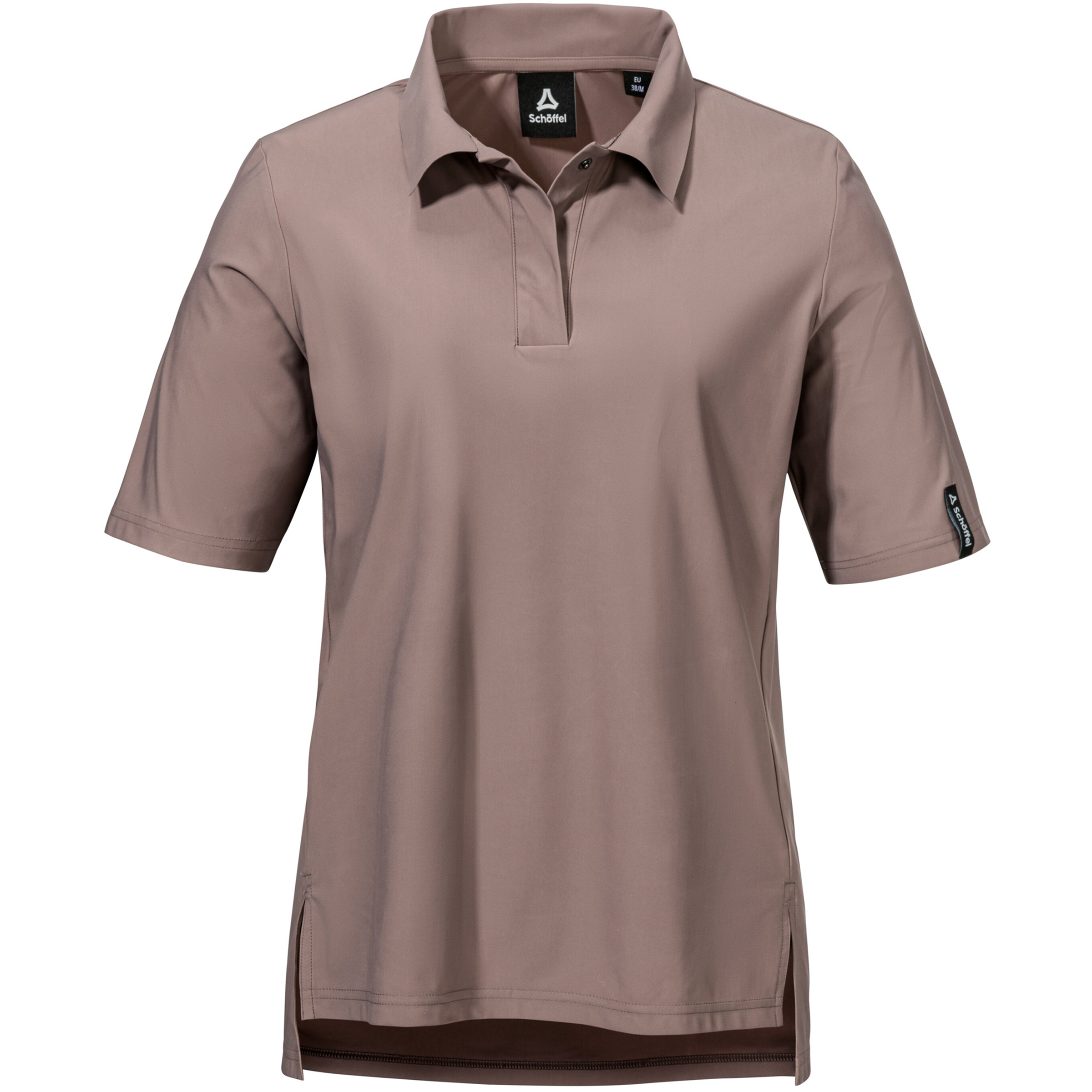 Schöffel Style Calmay Polo Damen T-Shirts braun Größe M Lifestyle Elastisch