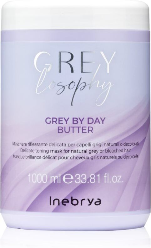Inebrya Greylosophy Grey By Day Butter masque cheveux pour cheveux gris 1000 ml