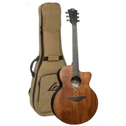 Lâg Guitars Sauvage Jumbo (Westerngitarre, Brankowood, Eucalyptus), Gitarre, Braun