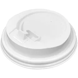 MONOUSO - Weiß PS-Deckel SIP mit Einem für Pappbecher Ø9,0cm (50 Stück)