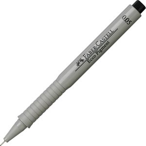 Faber-Castell Fineliner Ecco Pigment, schwarz, Strichbreite 0,05 mm, wasserfest und dokumentenecht