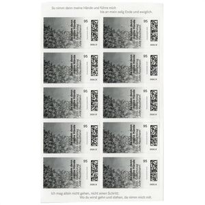 DeutschePost Briefmarken Set, 10 Stück à 95cent, Julie Hausmann, Standardbrief/Postkarte,selbstklebend