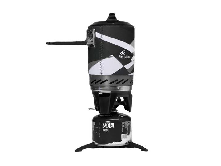 Système de cuisson Fire Maple Fixed Star pour voyageur solo – toutes conditions – noir