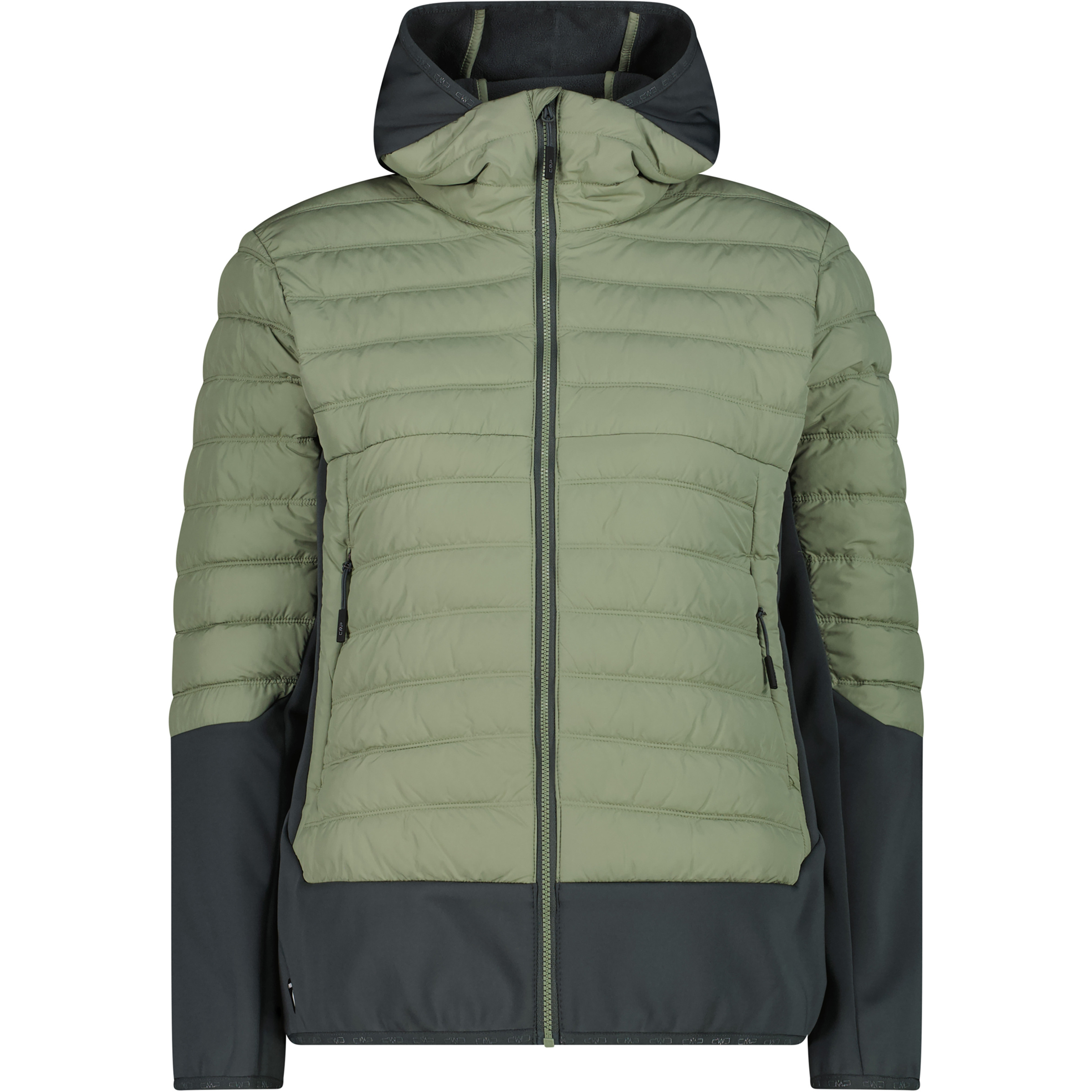 CMP Hybrid Damen Isolationsjacke gruen Größe L Trekking Wasserabweisend Wasserabweisend
