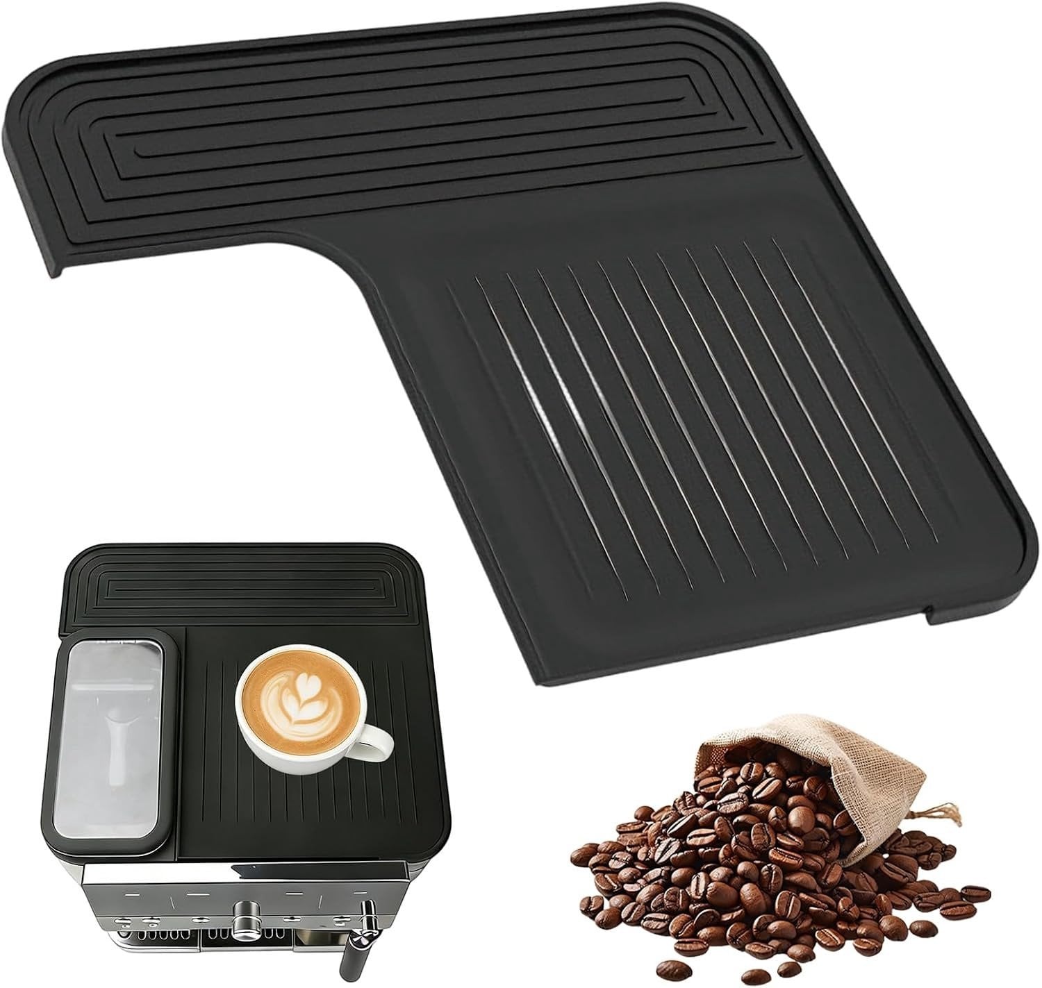 Antislip silicone mat voor koffiemachines - Krasbestendige en hittebestendige onderlegger voor in de keuken