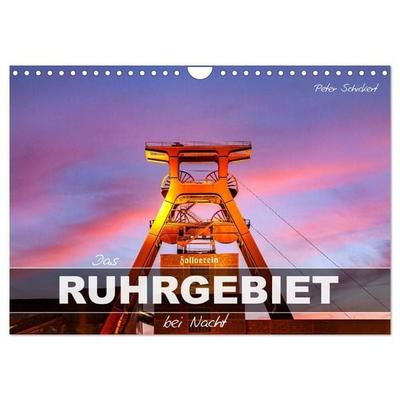 Das Ruhrgebiet bei Nacht (Wandkalender 2027 DIN A4 quer), CALVENDO Monatskalender