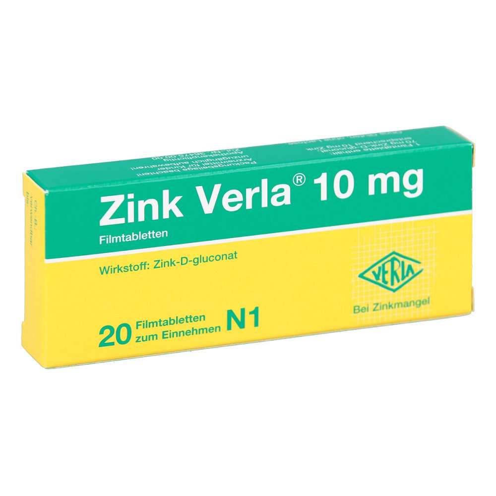 Verla-Pharm Arzneimittel GmbH & Co. KG Zink Verla 10mg 08912172