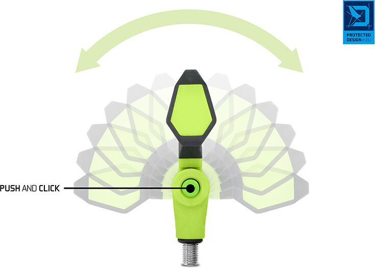 Support feeder Delphin SIXTO REAXE Flexi Gray, Lime, Green, Turquoise