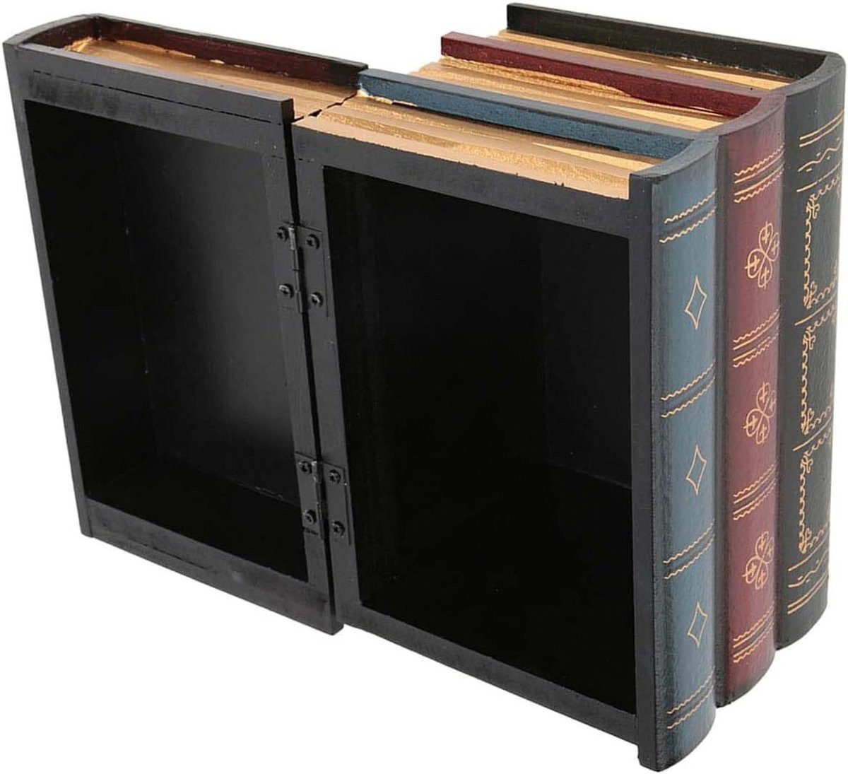 Decoratieve Nepboek Opbergdoos met Vintage Ontwerp - Multicolor - B/D/H: 18 x 15 x 11 cm