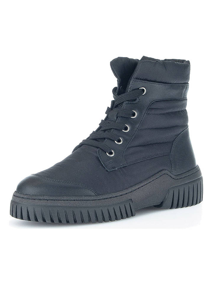 Gabor Leder-Boots in Schwarz - 38,5