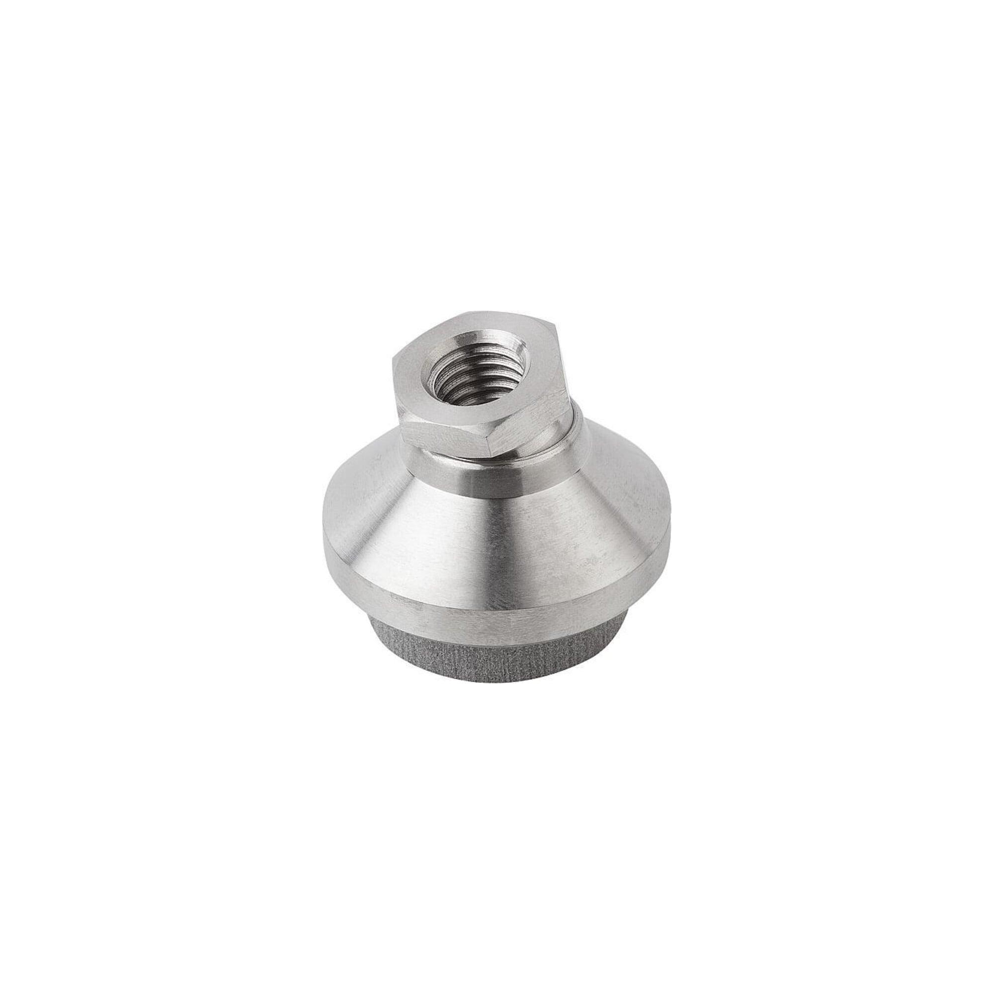 KIPP Gelenkteller schwingungsdämpfend D1=M20 Ø 60 H 50 Edelstahl (K0420.320)