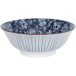 Salatschüssel Sichuan 20 cm (1 zufälliges Modell - Blau Rund Porzellan Table Passion