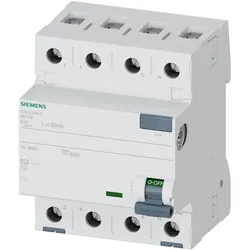Siemens, Schutzschalter, FISchutzschalter Typ AC A 30 mA Un AC