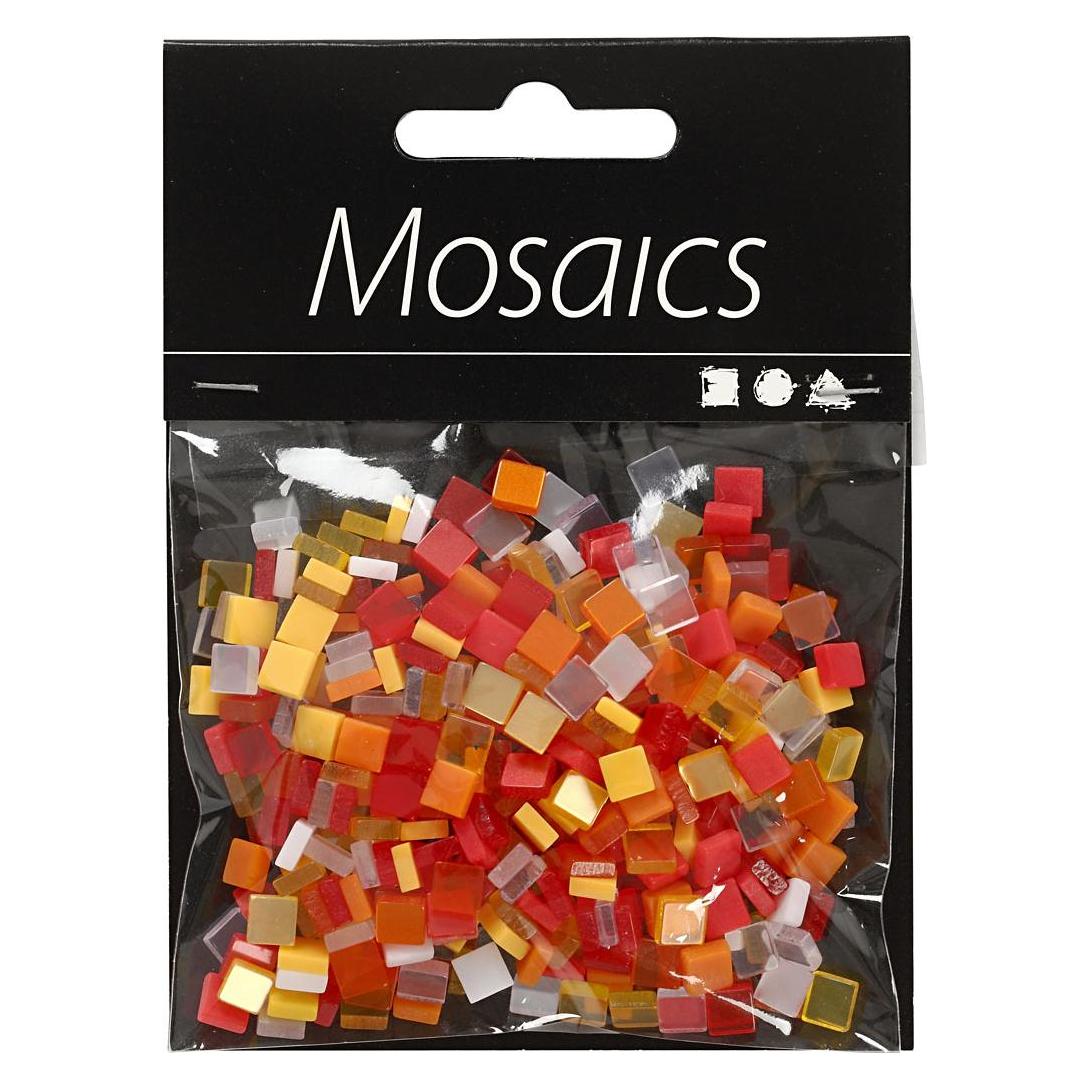 Creativ Company Mini-Mosaik Rot/Orange 5x5mm, 25 Gramm (5707167961070)