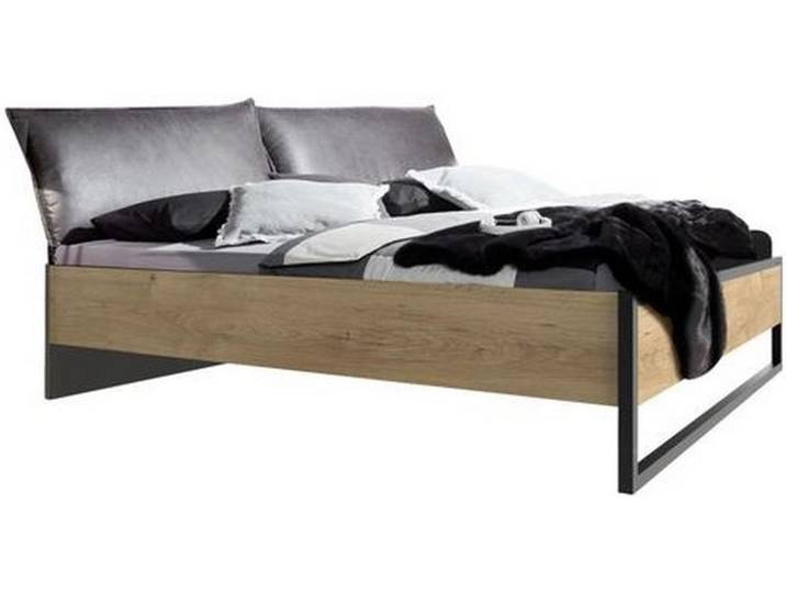 Futonbett 160x200 Detroit Eichefarben + Graphit