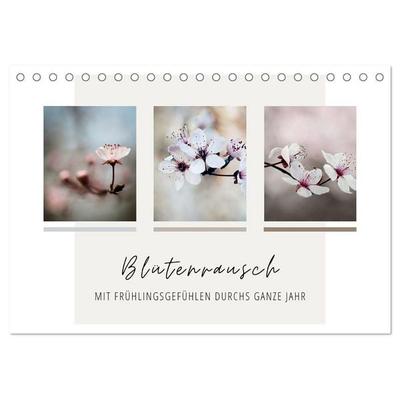 Blütenrausch - Mit Frühlingsgefühlen durchs ganze Jahr (Tischkalender 2027 DIN A5 quer), CALVENDO Monatskalender