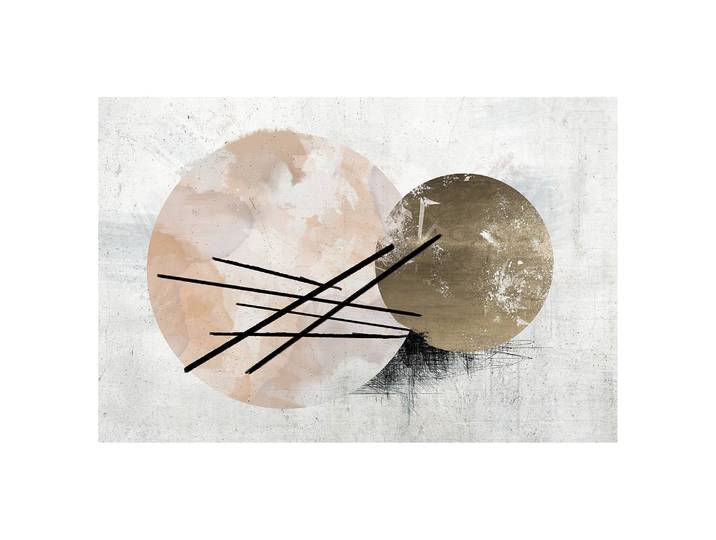 Tableau déco Spherical Composition Lin Gris 60 x 40cm