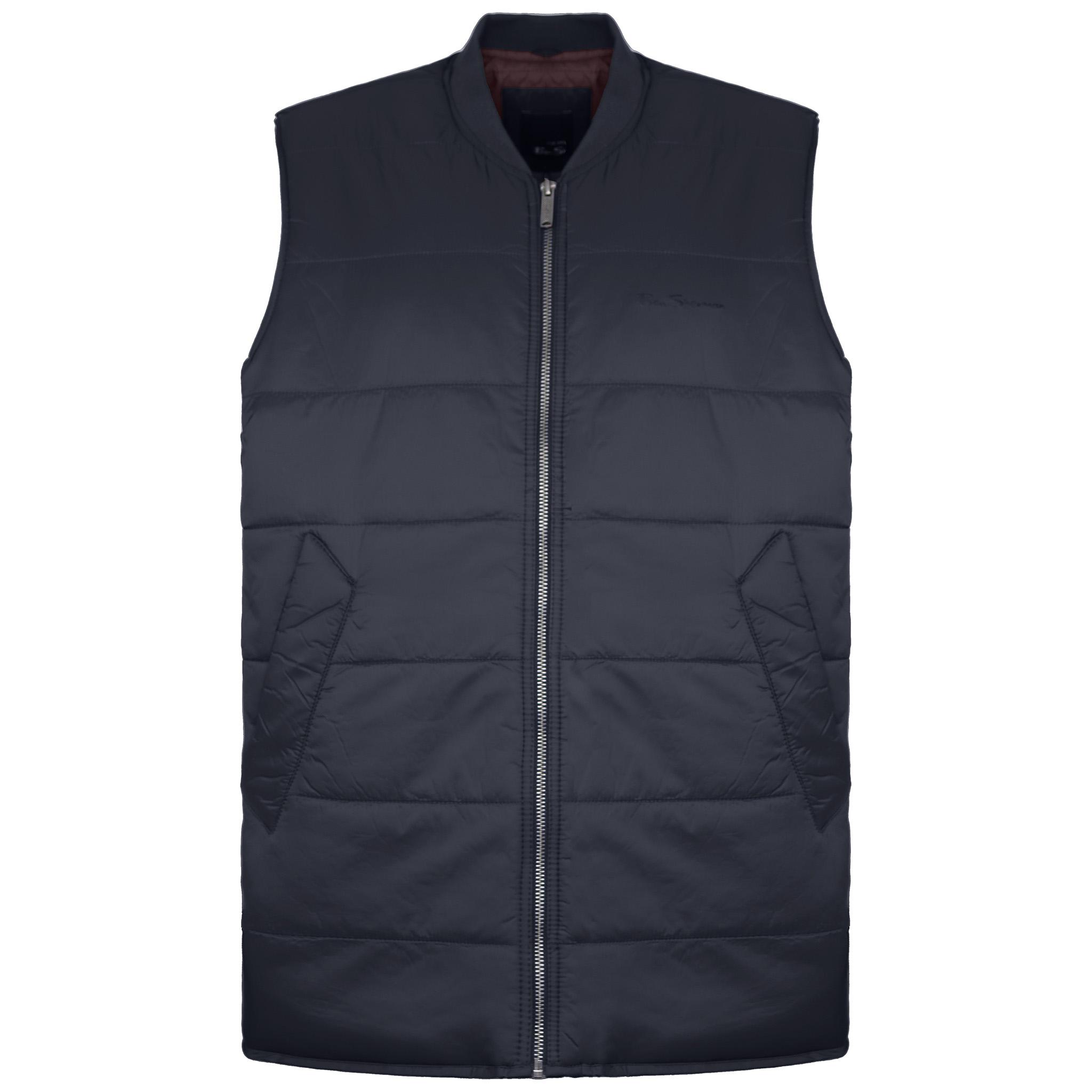Ben Sherman sterbte Männerschwarze Gilet