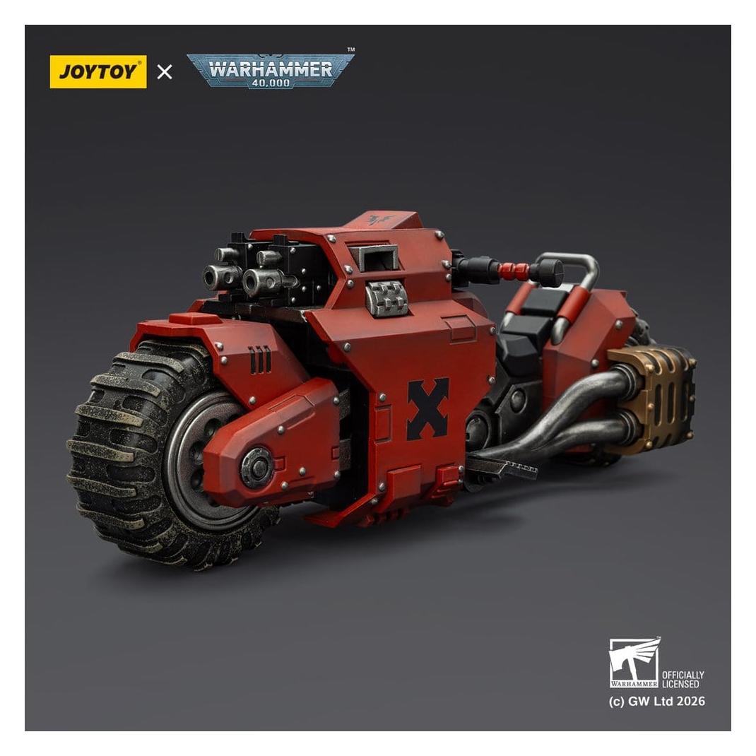 Joy Toy Warhammer 40,000 Raider-pattern Combat Bike Blood Angels with twin-linked bolt rifles 22 cm (JT03752)