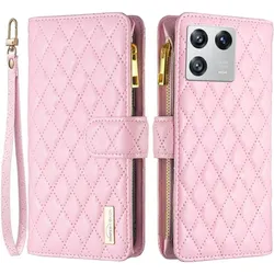 Binfen Color Xiaomi 13 - BINFEN Brieftaschen Hülle rosa (Xiaomi 13), Smartphone Hülle, Rosa