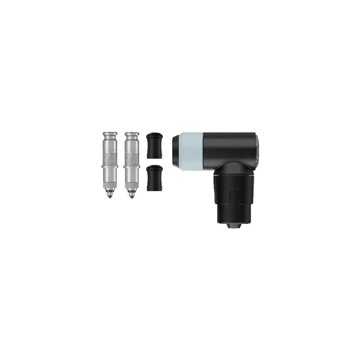 Schwalbe Schwalbe Clik Valve Dv-scv Conversion Kit Ventile mit Pumpkopf 2xValve Core SCV, 1xSCV Pump Head, 2xDust Cap SB3544