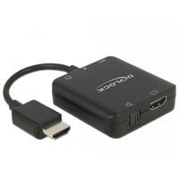 Adapter HDMI Stecker > HDMI + TOSLINK S/PDIF + 3,5mm Klinkenbuchse schwarz, Audio Extractor
