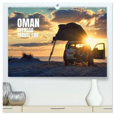 OMAN Offroad Travel Log (hochwertiger Premium Wandkalender 2027 DIN A2 quer), Kunstdruck in Hochglanz
