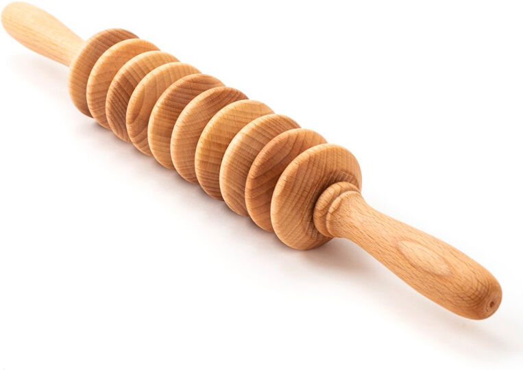 Rolo de disco redondo anticelulítico para maderoterapia (40 cm)