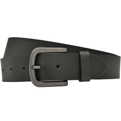 Ledergürtel ANNAMATONI "AnnaMatoni Ledergürtel Glint Ledergürtel Glint", Herren, Gr. TW90 - 105cm Gesamtlänge, schwarz (schwarz 790), 100% Leder, Gürtel Ledergürtel