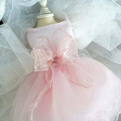 Happy Pet Pantry Luxury Dog Wedding Dress For Small Dogs Pet Prom Party Princess Costume In White XL 1