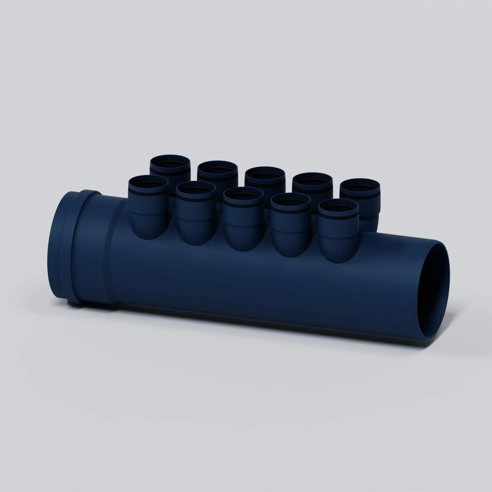 POLOPLAST ventilatieverdeelstuk POLO-KWL DN200 met 10 aansluitingen DN75 in kunststof