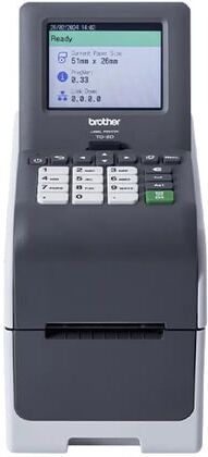 Brother TD-2D Impressora de etiquetas com USB, Ethernet, Bluetooth, Wi-Fi e ecrã tátil