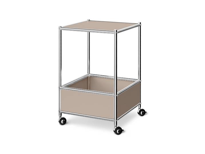 Tchibo - Couchtisch Metall »Cn3« - 40x40x64cm - taupe -