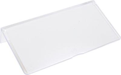 Etiketten für Schubladenbox TRESTON BiOX 3010, 4010 & 5010, inklusive Schutzschildern, transparent, 15 Stück