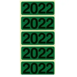 Bene, Etiketten, 92022 Jahresetiketten Grün 48 x 19 mm