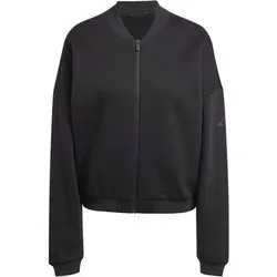 ADIDAS Damen Jacke Essentials Contemporary Logo, Größe S in Schwarz Schwarz