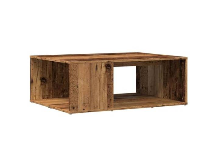 Couchtisch Altholz 90x67x33cm Spanplatte Altes Holzstil, glatte Oberfläche, feuchtigkeitsbeständig, einfache Installation, Wohnzimmer