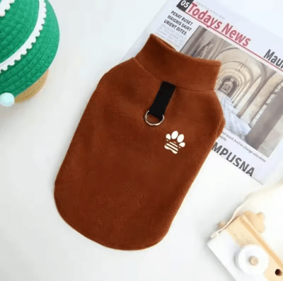 Inspire Picks Warm Dog Sweater Vest Autumn & Winter Clothes For French Bulldogs, Pugs & Small Dogs brown xl