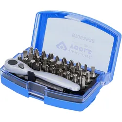 BRILLIANT TOOLS Bit-Satz mit Bit-Umschaltratsche 32tlg. - BT053532