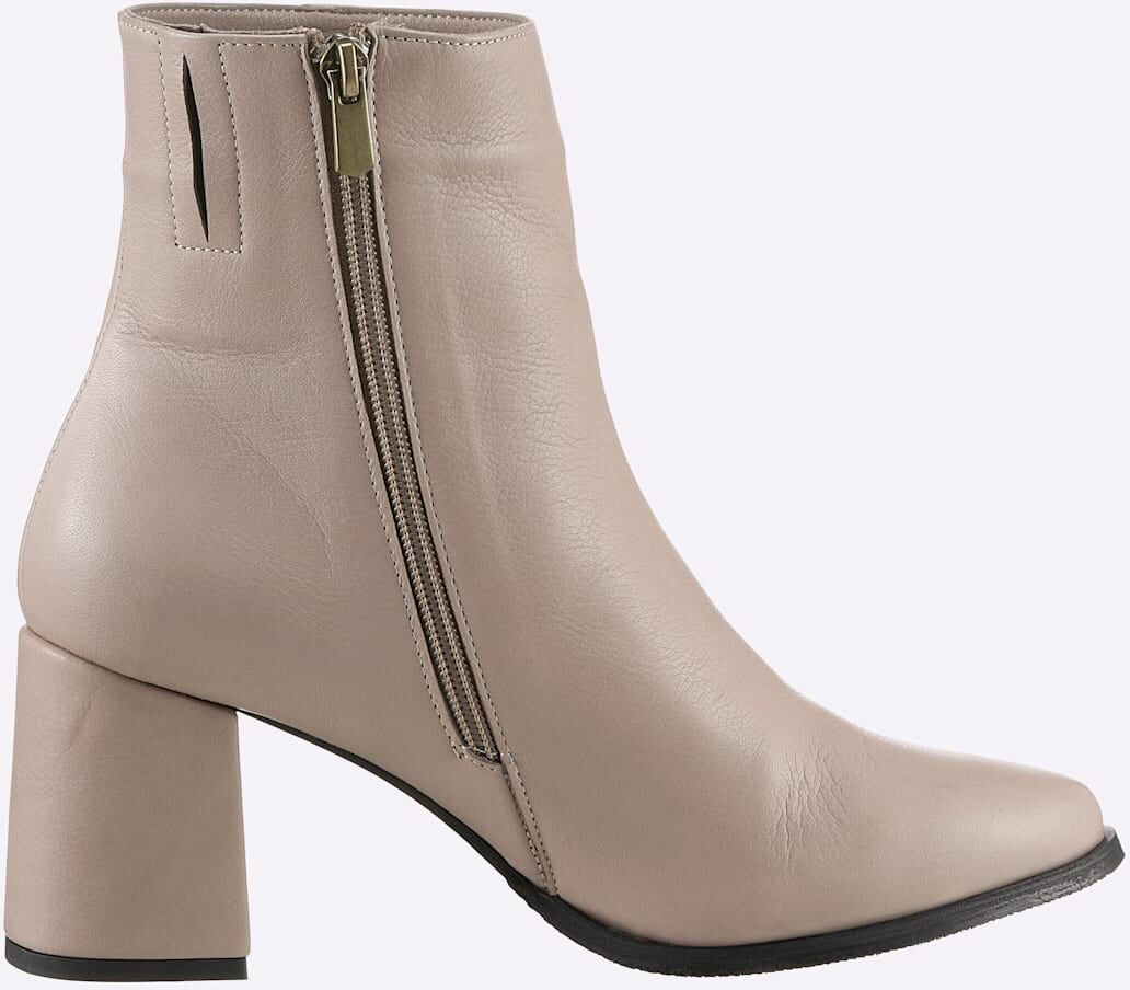 Stiefelette ANDREA CONTI, Damen, Gr. 37, Textil, beige (nude), Nubukleder, Rindsleder, Schuhe Stiefelette nude 37, Textil