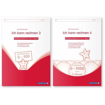 Ich kann rechnen 3 und 4 - 2 Schülerarbeitshefte für die 2. und 3. Klasse, Taschenbuch von Sternchenverlag GmbH, Sternchenverlag, 978-3-946904-21-2