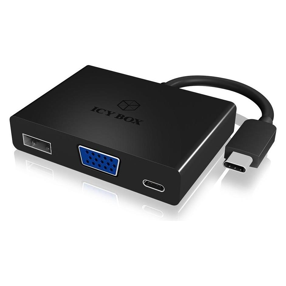 Icy Box Ib-Dk4032-Cpd (USB-C, 3 Ports) (IB-DK4032-CPD)