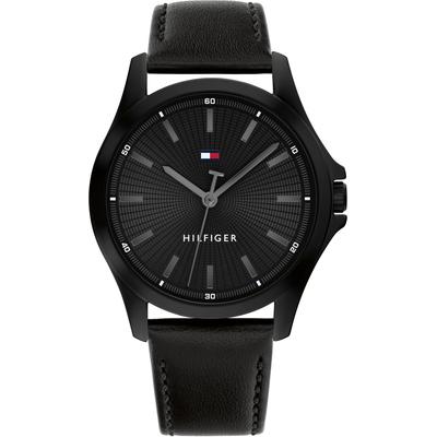 Tommy Hilfiger "BRUCE" Armbanduhr, Herrenuhr, Lederarmband, analog