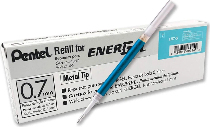 Pentel 12 EnerGel LR7 Gelschreiberminen hellblau
