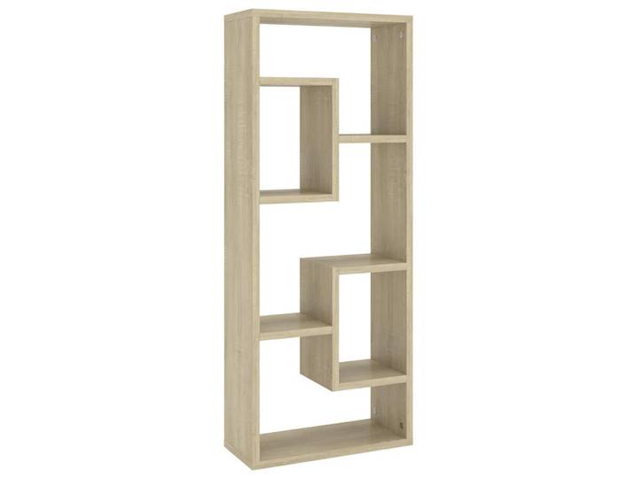vidaXL Wandregal mit Reichlich Stauraum 36/16/90 cm aus Holzwerkstoff Sonoma-Eiche Dekor, Sonoma Eiche, Strukturbuche, Rechteckig, 36x90x16 cm, Wohnzimmer, Regale, Wandregale