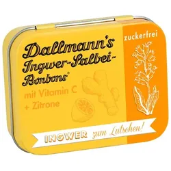 DALLMANN'S Ingwer Salbei Bonbons o.Z.in der Dose 46 g